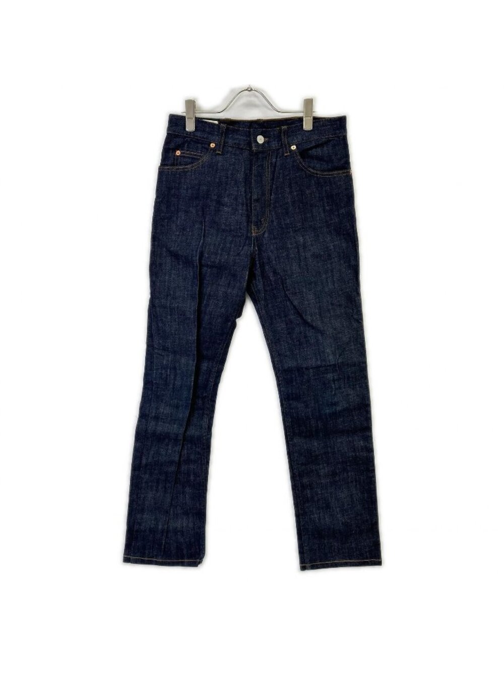 Gucci Indigo Leather Patch Straight Denim Pants 30